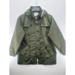 MOCOTONO olive green hooded jacket Size Large